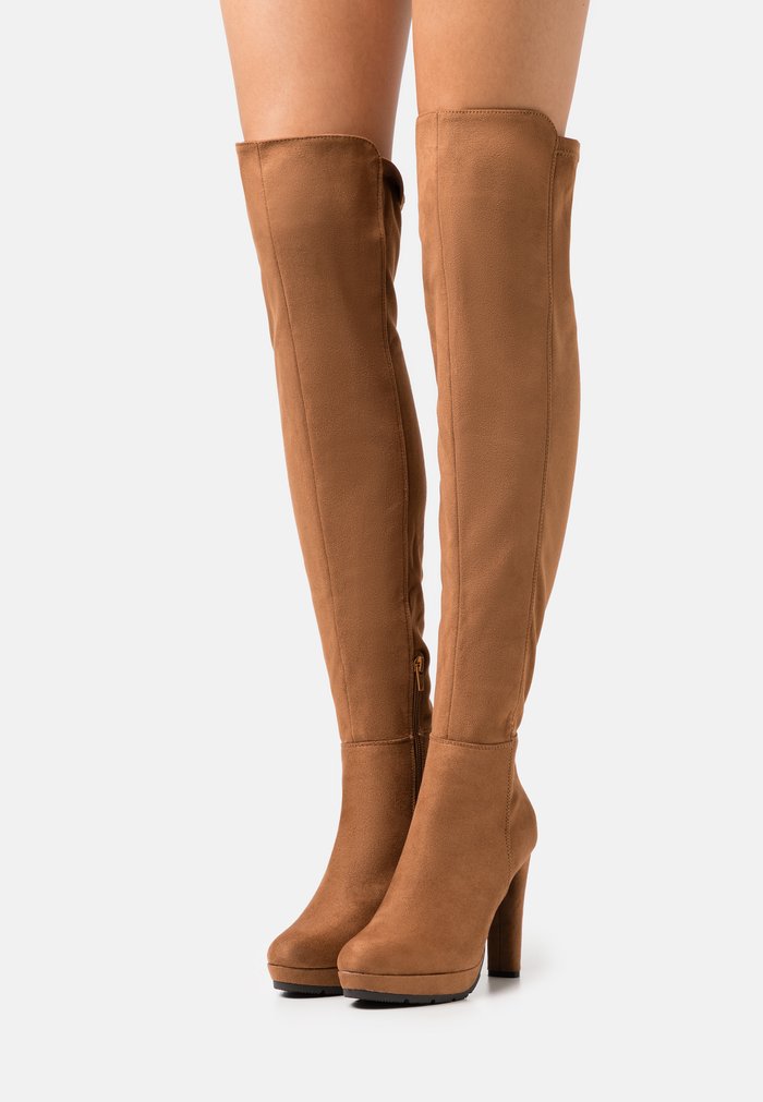 Bottes Anna Field Over the knee Marron Femme | OQL-5143103